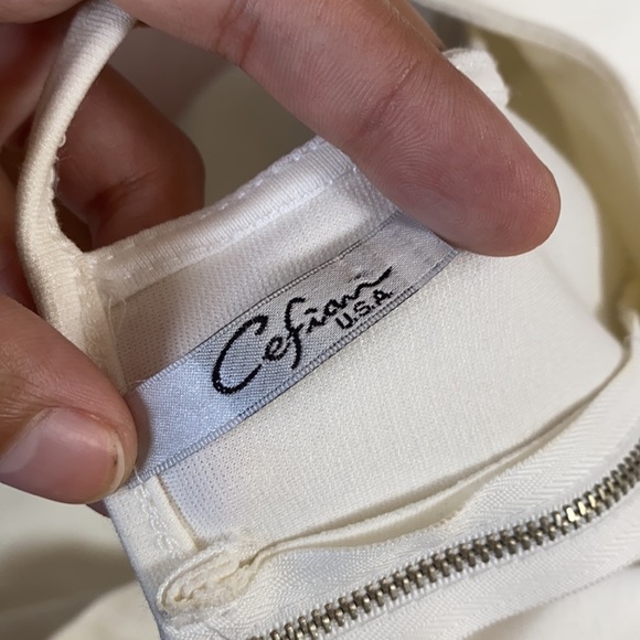 White High Neck Dress - M - Picture 5 of 6